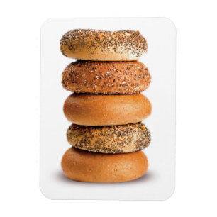 STACK VAN BAGELS LOX LOVE SESAME POPPY SEEF ELK MAGNEET
