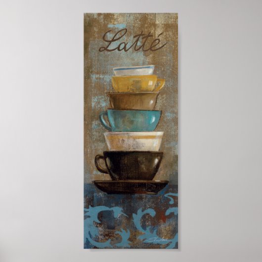 Stacked Coffee Cups Poster (Voorkant)