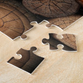 Stacked logs puzzel legpuzzel (Zijkant)