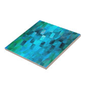 Stacked Sky (turquoise-green) Tegeltje (Zijkant)