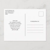 Stacked Stones Meditatief Cairn Dank je Briefkaart (Achterkant)