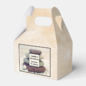 Stacked Stones Meditatieve Cairn Verjaardag Dank u Bedankdoosjes (Voorkant Zijde)