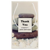 Stacked Stones Meditatieve Cairn Verjaardag Dank u Klein Cadeauzakje (Achterkant)