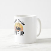 Stacker Driver Forklift Driver Stacker Gezegde Koffiemok (Voorkant rechts)