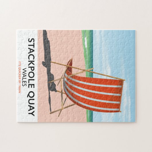 Stackpole Quay Wales strandreisposter Legpuzzel (Horizontaal)