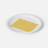 Stacks Of Gold Coins Papieren Bordje (Gekanteld)