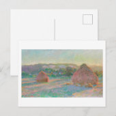 "STACKS OF WHEAT" 1890-91 CLAUDE MONET BRIEFKAART (Voorkant / Achterkant)