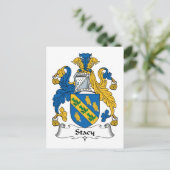 Stacy Family Crest Briefkaart (Staand voorkant)