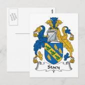 Stacy Family Crest Briefkaart (Voorkant / Achterkant)