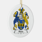 Stacy Family Crest Keramisch Ornament (Rechts)