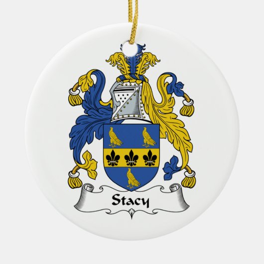 Stacy Family Crest Keramisch Ornament (Voorkant)