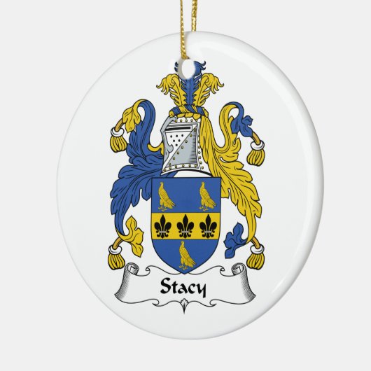 Stacy Family Crest Keramisch Ornament (Links)