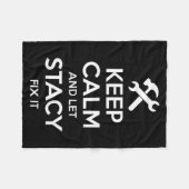 Stacy Fix citaat Funny Verjaardag Gepersonaliseerd Fleece Deken (Voorkant (Horizontaal))