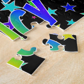 "STACY" Voornaam, geun "HAPPY BIRTHDAY" Legpuzzel (Zijkant)