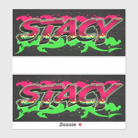 Stacy Vorname Name Graffiti Aufkleber Sticker (Vel)