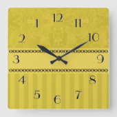 Stad Abstract Klok Goud met Stripes (Voorkant)