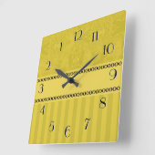 Stad Abstract Klok Goud met Stripes (Hoek)