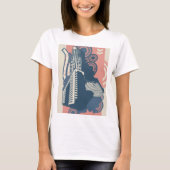 Stad Abstracte vrouwen T-Shirt (Voorkant)