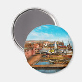 Stad - Alexandrië VA - uitzicht van Pioneer Mill Magneet (Voorkant / Achterkant)