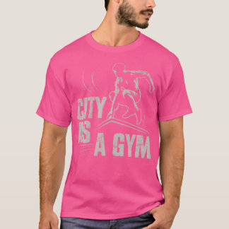Stad Als Een Gym Parkour T-shirt