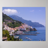 Stad Amalfi Kust Italië Poster (Voorkant)