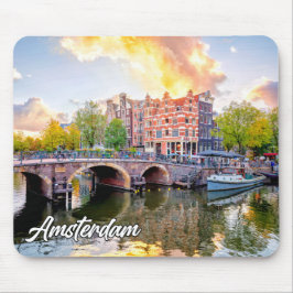 Stad Amsterdam, Nederland Muismat