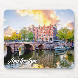 Stad Amsterdam, Nederland Muismat