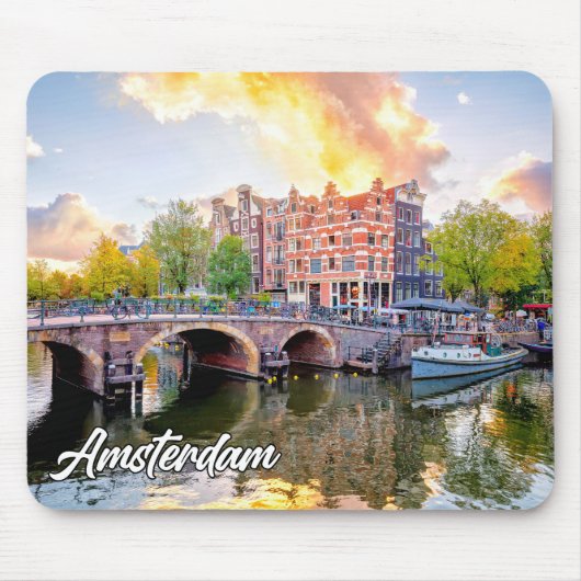 Stad Amsterdam, Nederland Muismat (Voorkant)