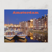 Stad Amsterdam van Night Briefkaart (Voorkant)