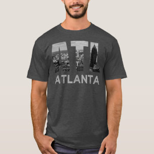 Stad Atlanta Georgia Skyline Cityscape Downtown T-shirt