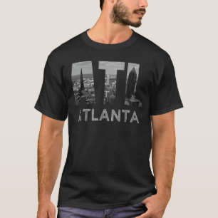 Stad Atlanta Georgia Skyline Silhouette Stadscentr T-shirt