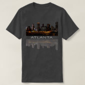 Stad Atlanta Nightlife Georgia Skyline Cityscap T-shirt (Design voorkant)