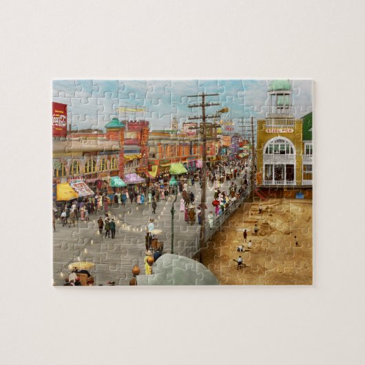 Stad - Atlantic City NJ - Steel Pier 1909 Legpuzzel (Horizontaal)