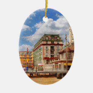 Stad - Atlantic City, NJ - The Dennis Hotel 1908 Keramisch Ornament