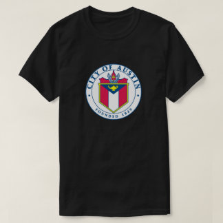 Stad Austin Officieel zegel T-Shirt (Donker)