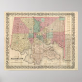 Stad Baltimore, Maryland Poster (Voorkant)