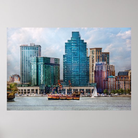 Stad - Baltimore MD - Harbor oost Poster (Voorkant)