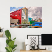 Stad - Baltimore MD - Harbor Place - Toekomstige S Poster (Thuiskantoor)