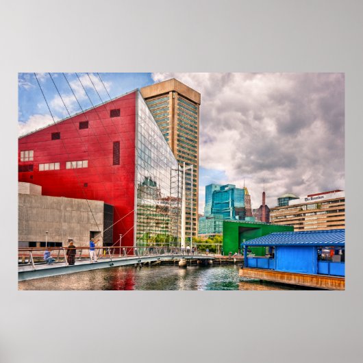 Stad - Baltimore MD - Harbor Place - Toekomstige S Poster (Voorkant)