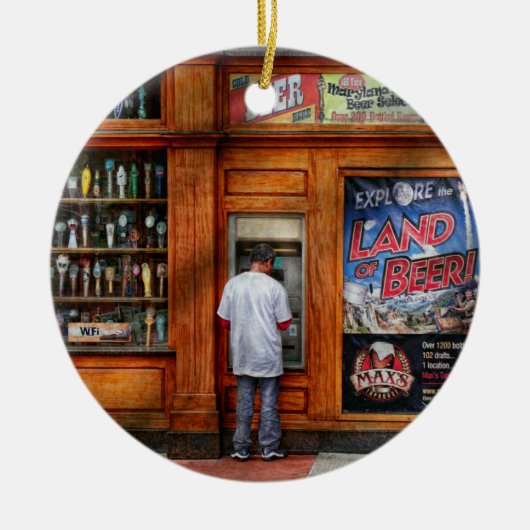 Stad - Baltimore MD - Verken het land van bier Keramisch Ornament (Voorkant)