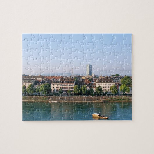 Stad Bazel in het Zwitserse souvenir Legpuzzel (Horizontaal)