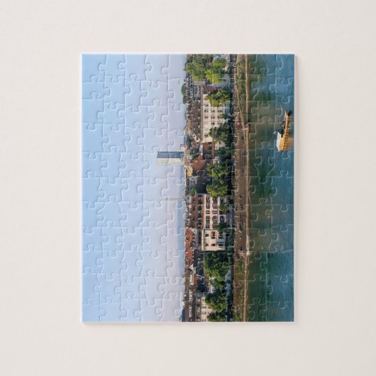 Stad Bazel in het Zwitserse souvenir Legpuzzel (Verticaal)