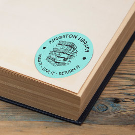 Stad Bibliotheek Lees het, Bevalt het, Breng het t Ronde Sticker