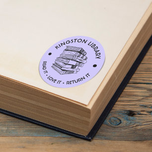 Stad Bibliotheek Lees het, Bevalt het, Breng het t Ronde Sticker