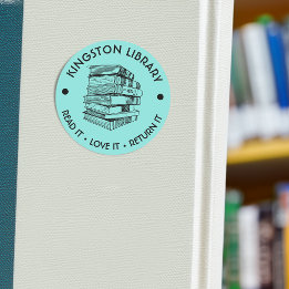Stad Bibliotheek Lees het, Houd ervan, Geef het te Ronde Sticker