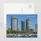 Stad bij het strand Vancouver BC Briefkaart (Voorkant / Achterkant)