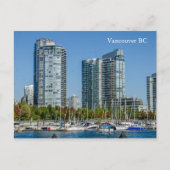 Stad bij het strand Vancouver BC Briefkaart (Voorkant)