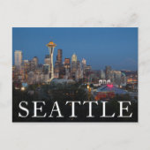 Stad bij nacht | Seattle, Washington Briefkaart (Voorkant)