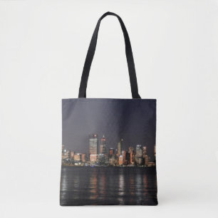 Stad bij Nacht Tote Bag