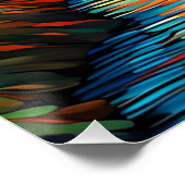 Stad bij zonsondergang; Vincent Van Gogh Stijl Perfect Poster (Hoek)